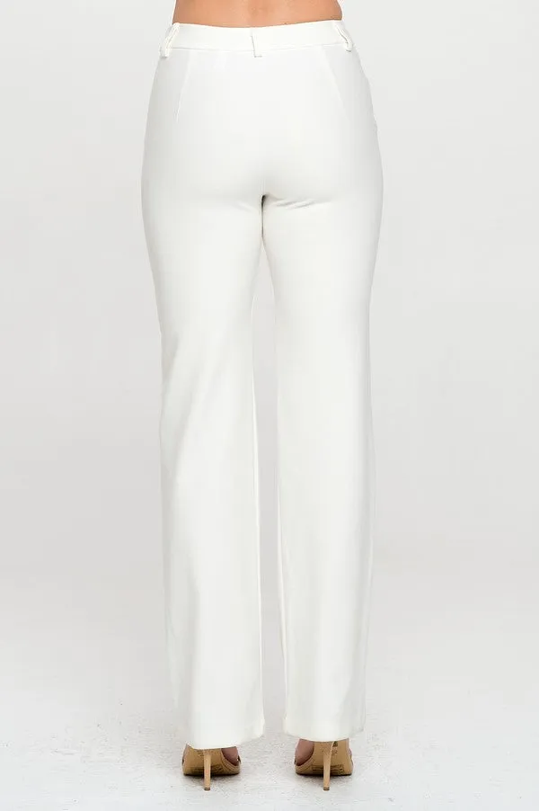 Straight Leg Ponte Pants