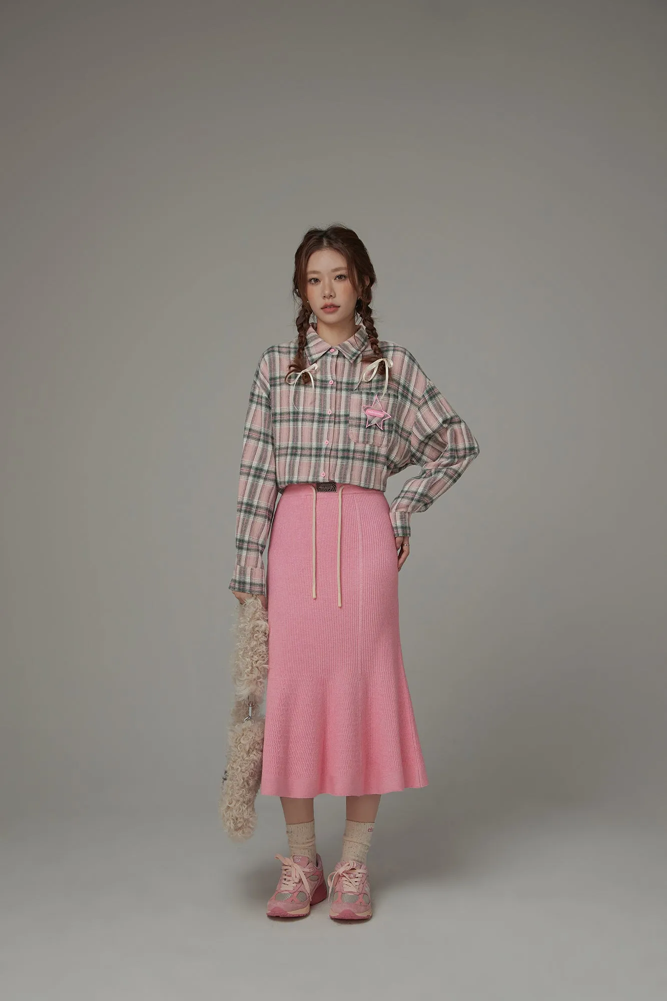 String Knit Long Mermaid Skirt