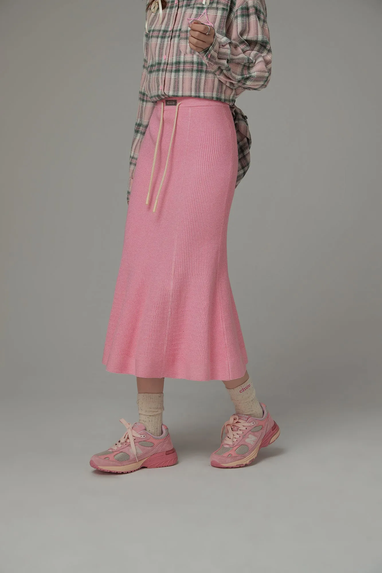 String Knit Long Mermaid Skirt