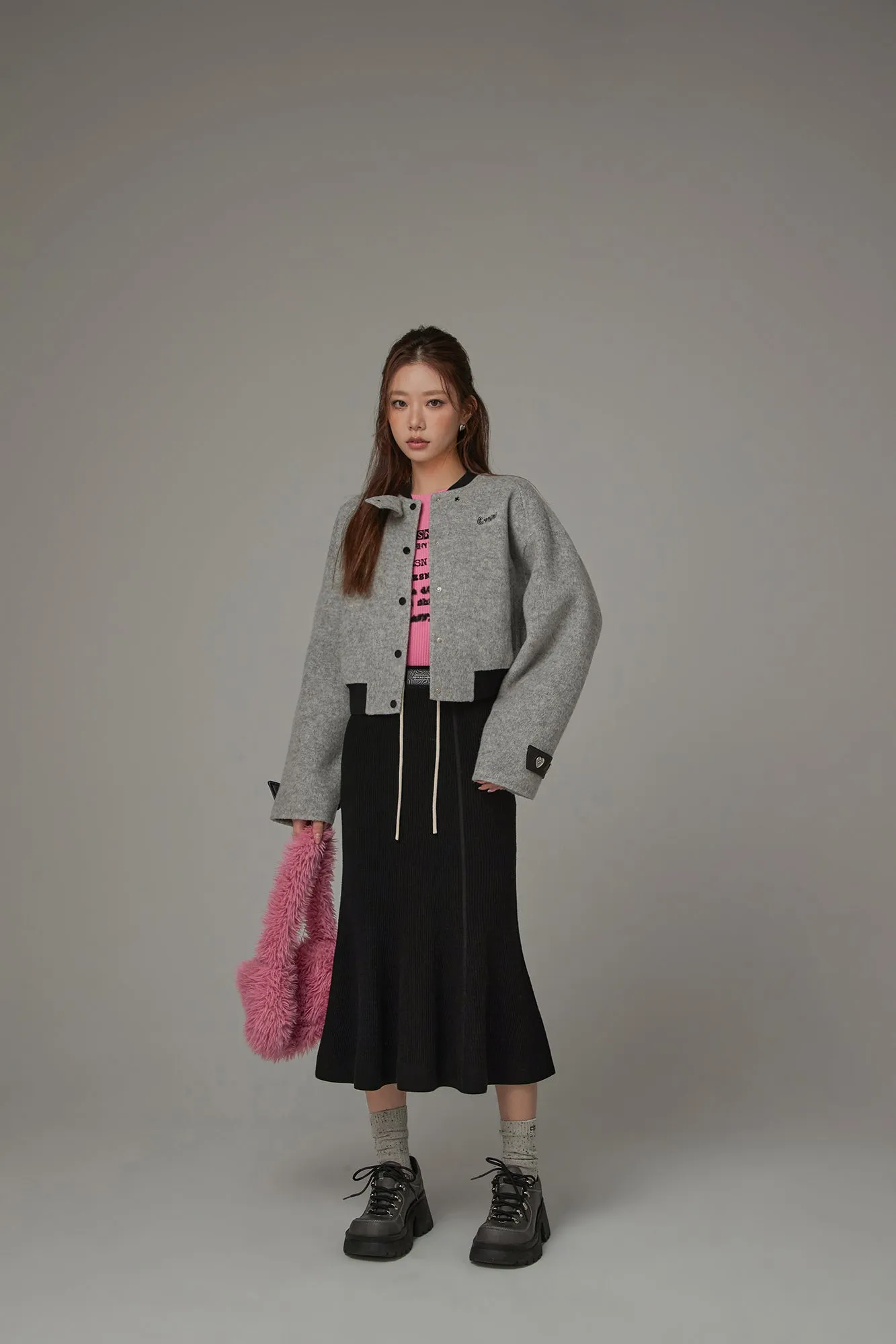 String Knit Long Mermaid Skirt
