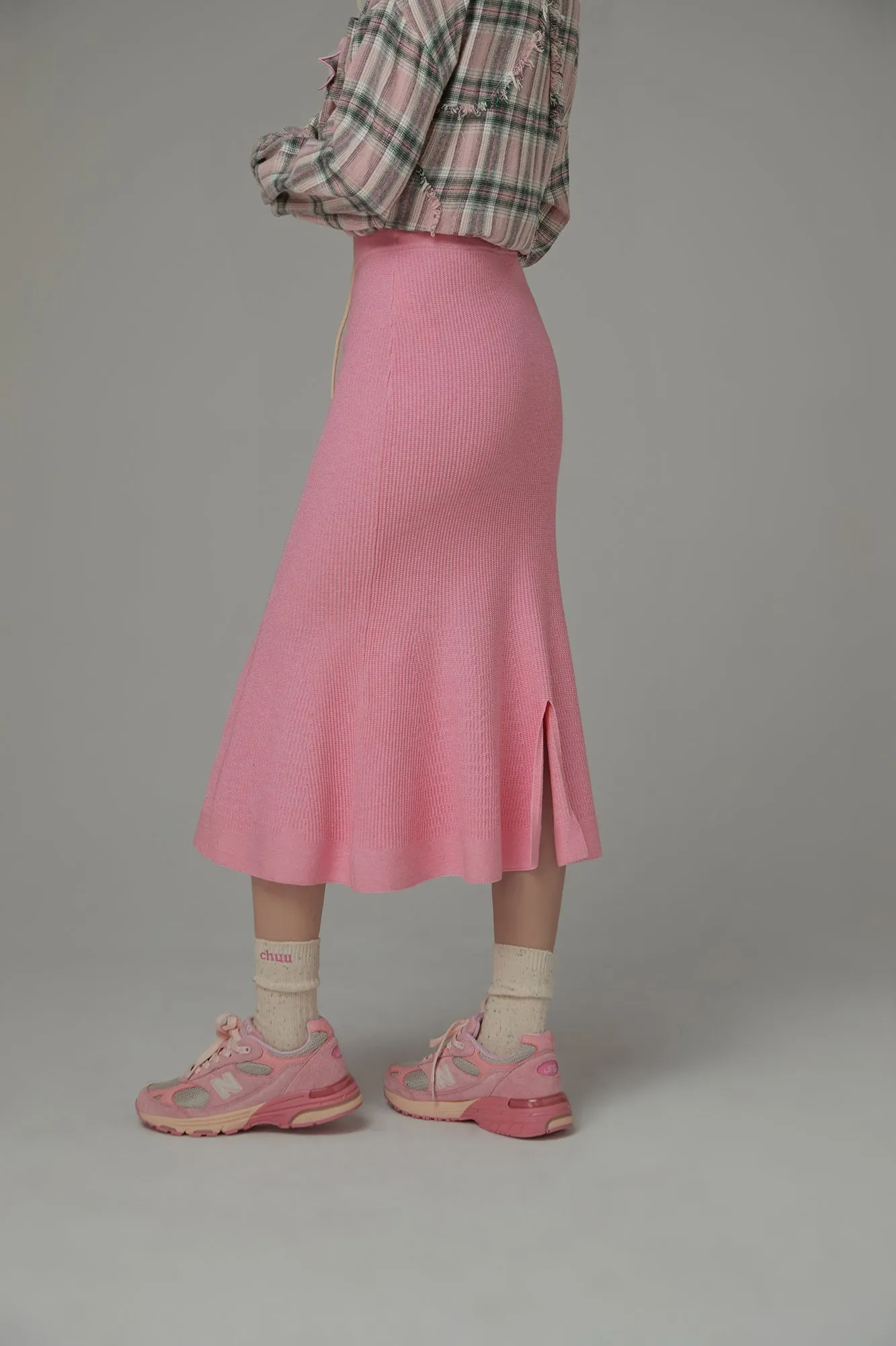 String Knit Long Mermaid Skirt