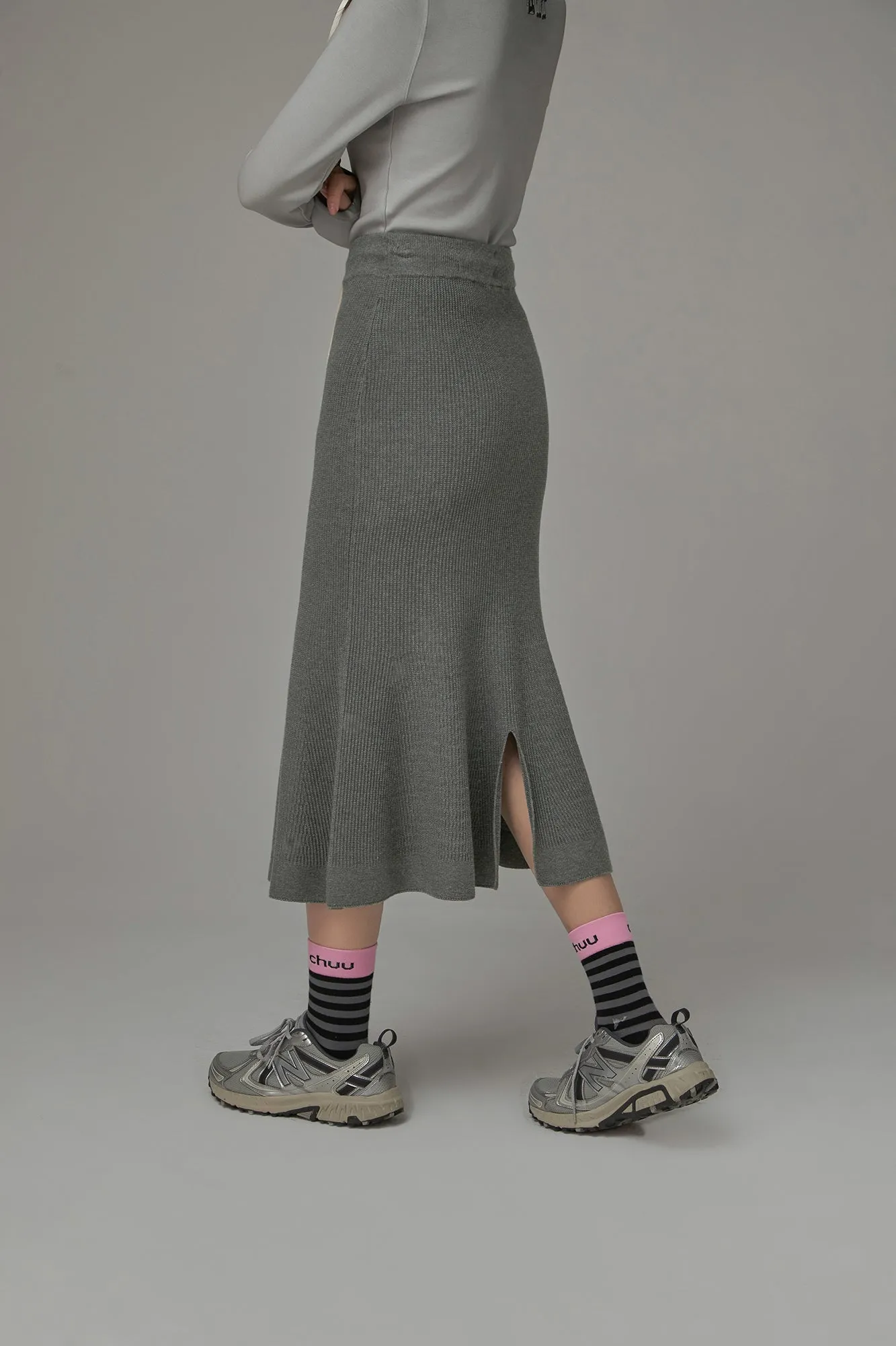 String Knit Long Mermaid Skirt