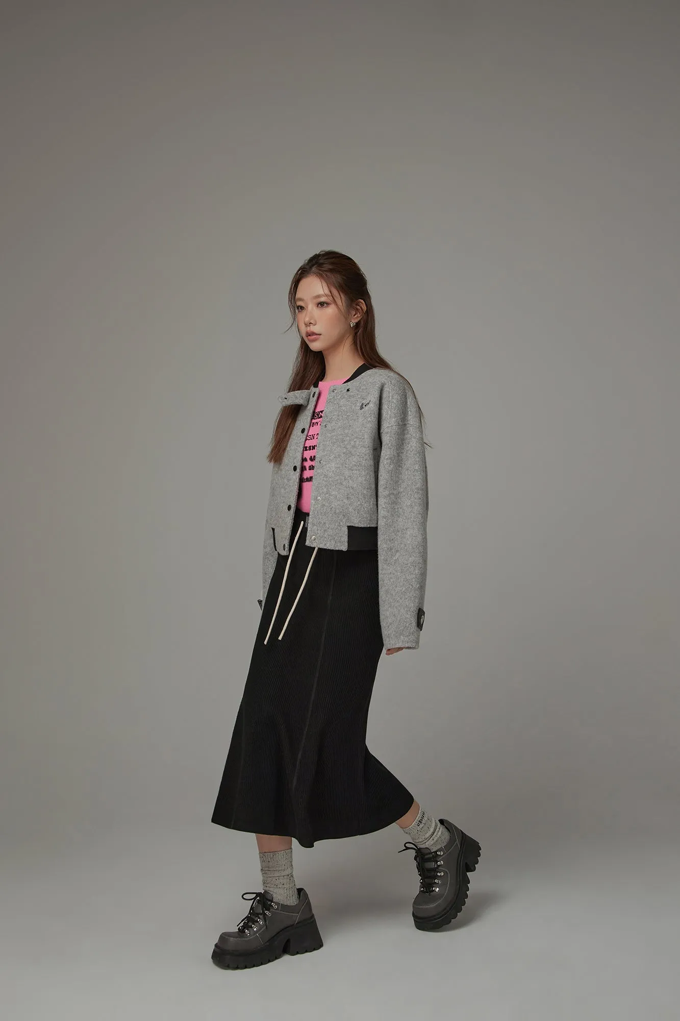 String Knit Long Mermaid Skirt