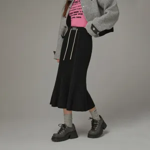 String Knit Long Mermaid Skirt