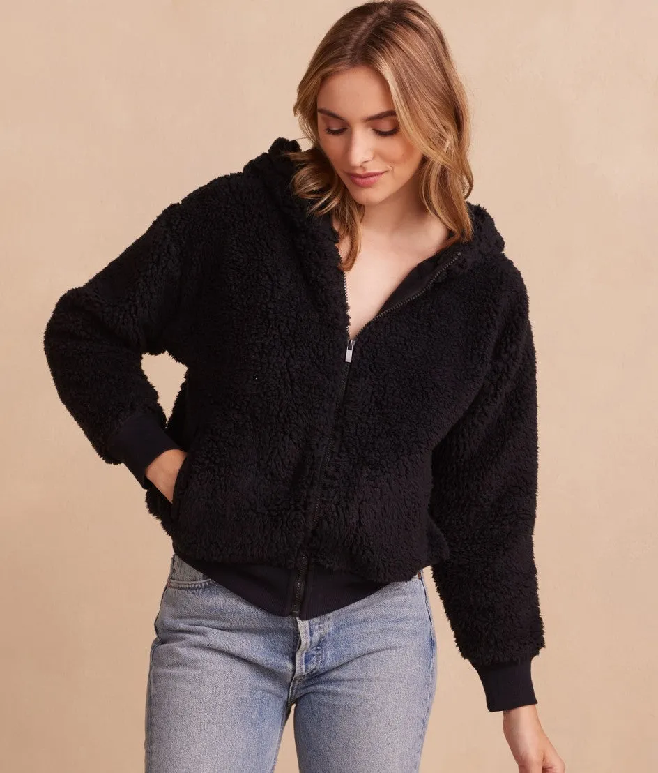 The High Pile Eco Short Fleece Jacket - Sea Urchin