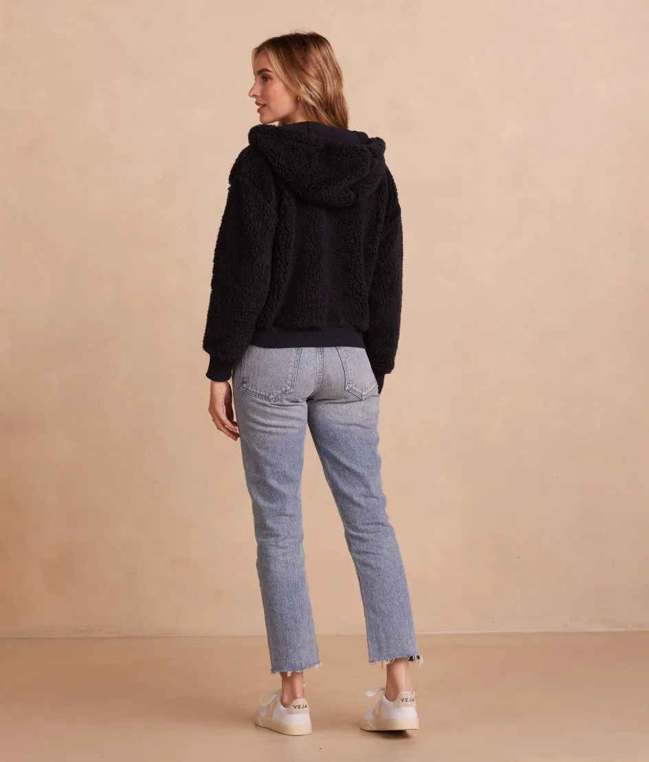 The High Pile Eco Short Fleece Jacket - Sea Urchin