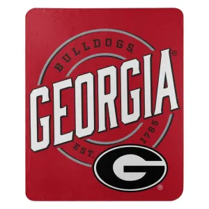 The Northwest Company NCAA Georgia Bulldogs Campaign Design Fleece Throw Blanket