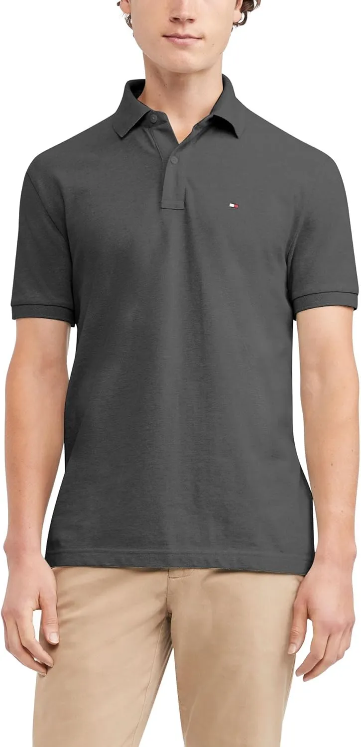 Tommy Hilfiger Men's Short Sleeve Cotton Pique Polo Shirt in Regular Fit