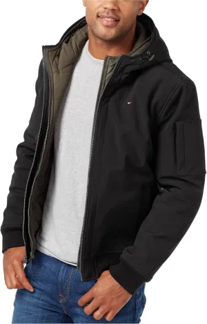 Tommy Hilfiger Men's Soft Shell Active Filled Bomber Jacket