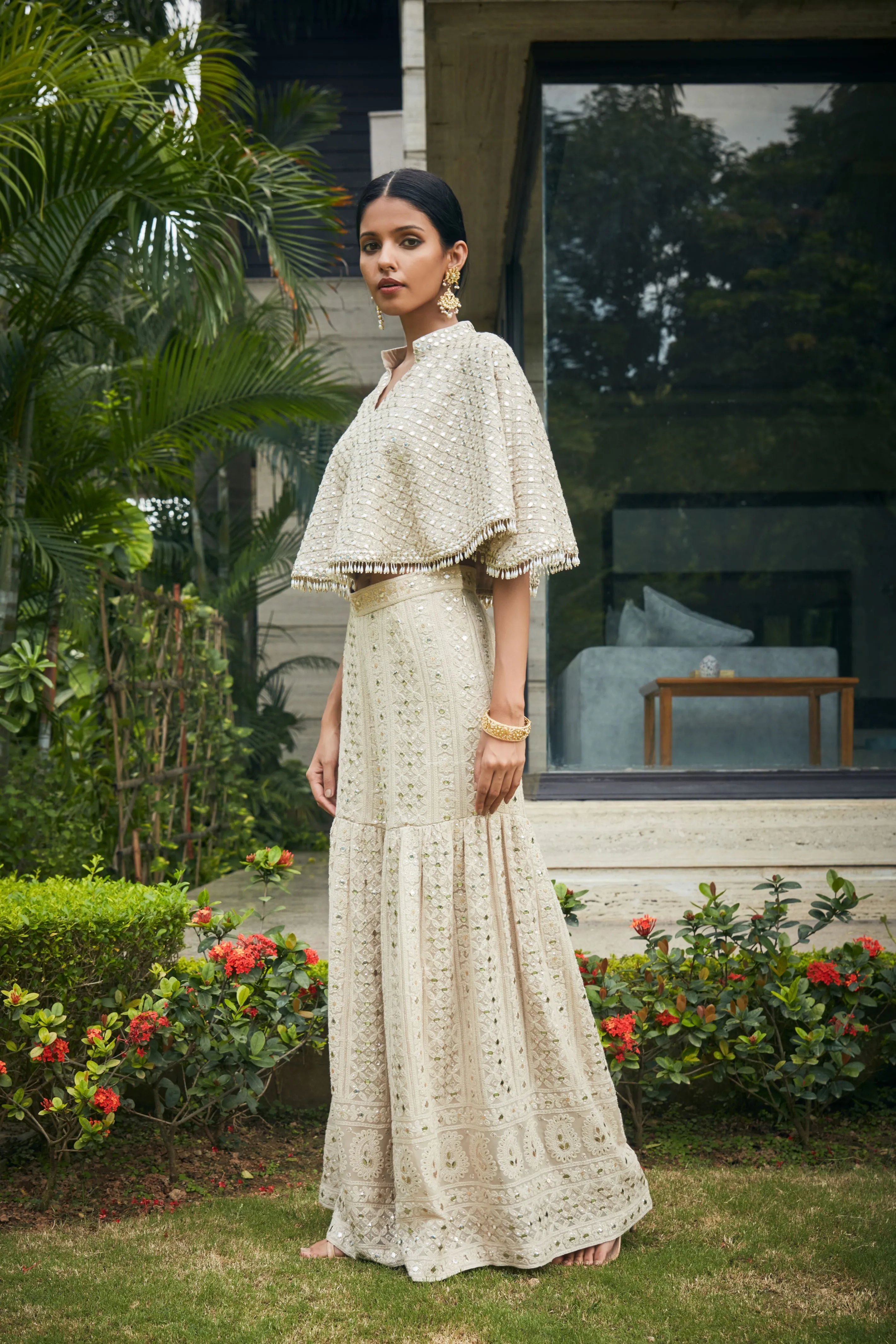 Venya Cape with Sharara