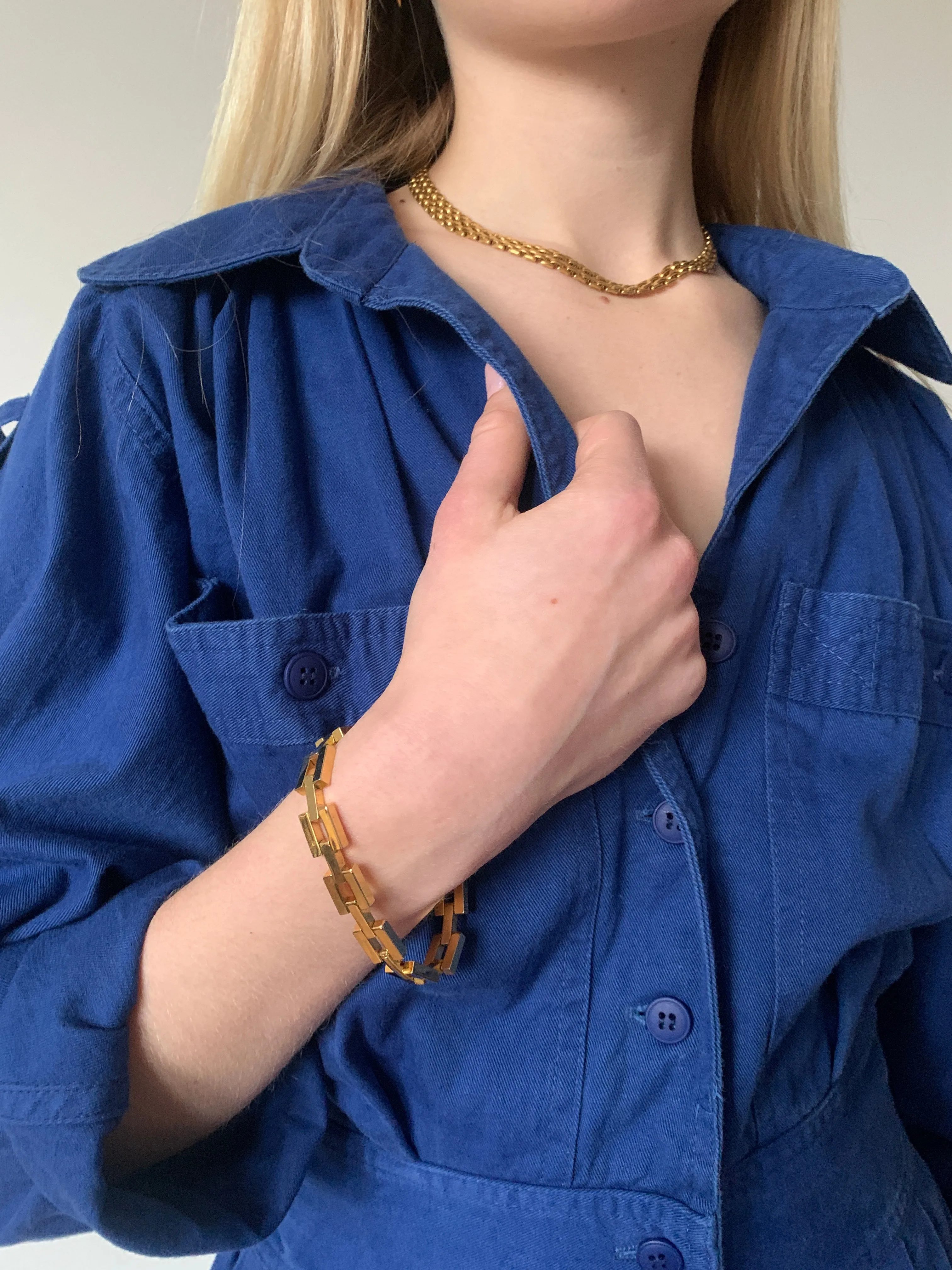 Vintage cotton utility style boilersuit