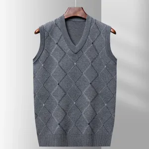 Winter Sleeveless V-Neck Casual Sweaters