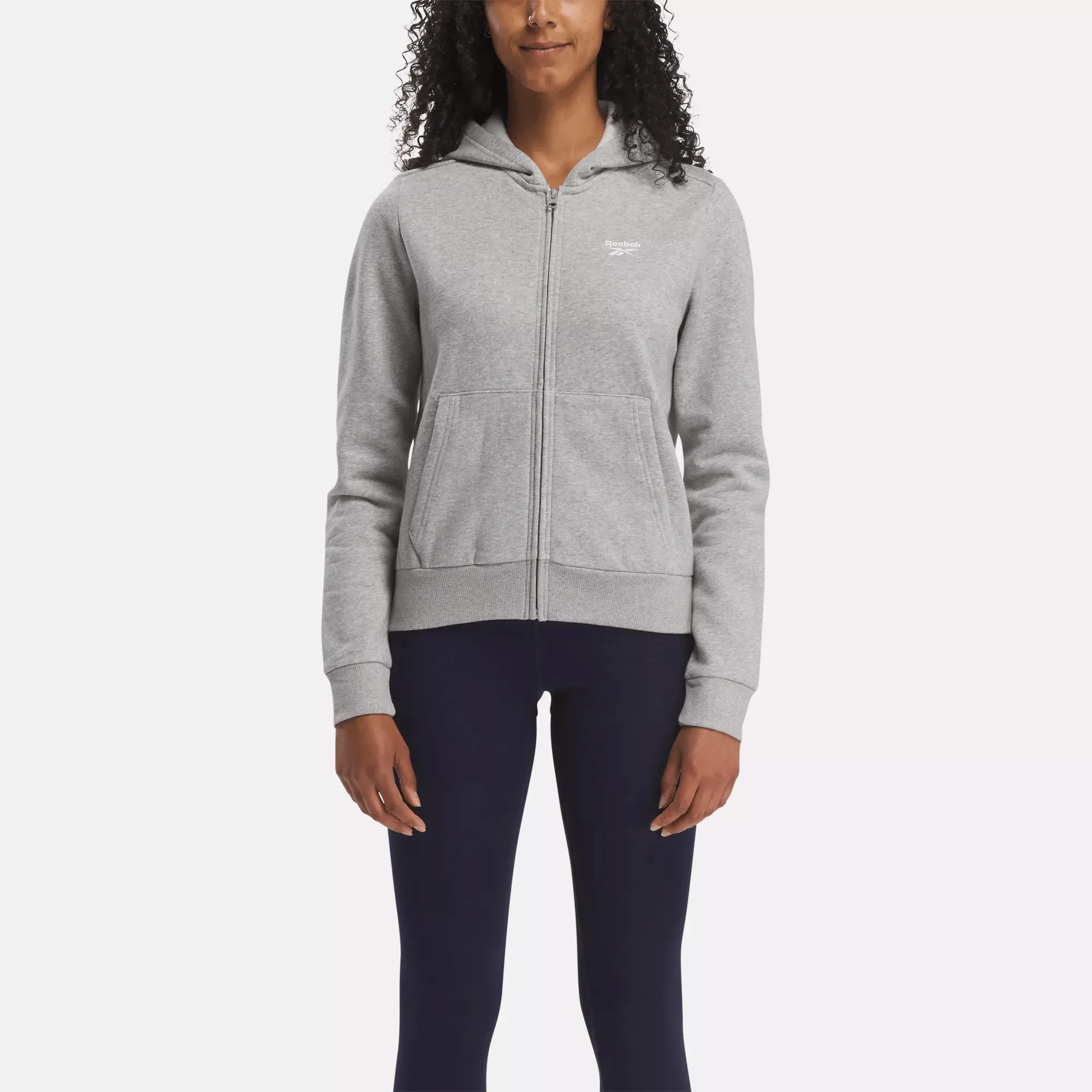 Women's Reebok Identity Small Logo Fleece Full-Zip Sweatshirt