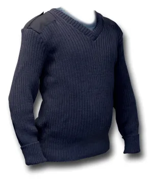 WOOLLY PULLY V-NECK NAVY