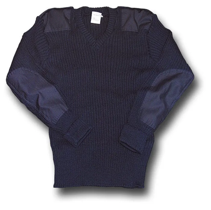 WOOLLY PULLY V-NECK NAVY