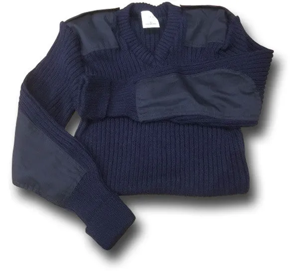 WOOLLY PULLY V-NECK NAVY